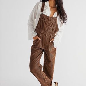 Free People Ziggy Cord Overalls XS Brown SOLD OUT EVERYWHERE